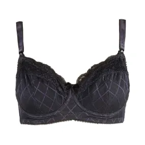 Black Lace Nursing Bra