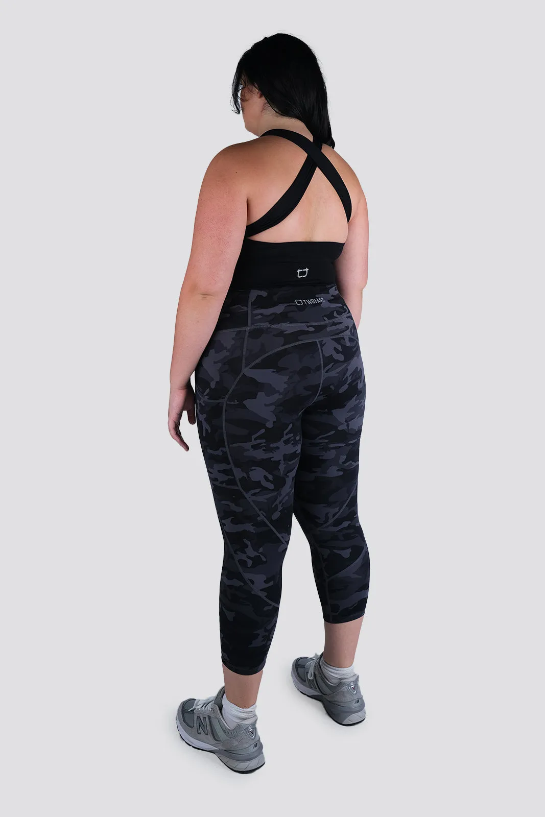 Camo 7/8 Highwaisted Leggings - Black