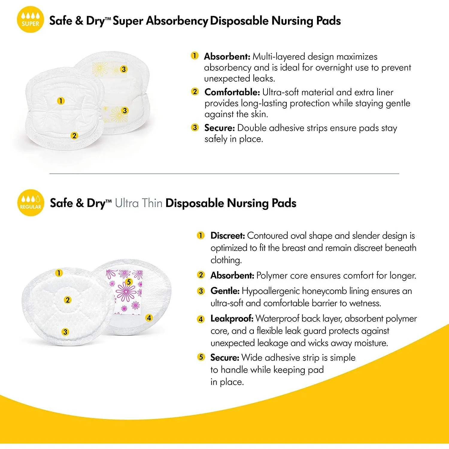 Medela Safe and Dry Ultra Thin Breast Pads