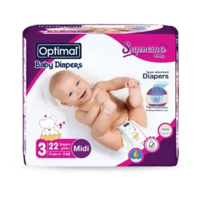 Optimal - Baby Diapers 3 Midi From 4-9 Kg