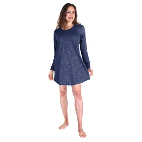 Women's Moisture Wicking Long Sleeve Scoop Neck Nightshirt